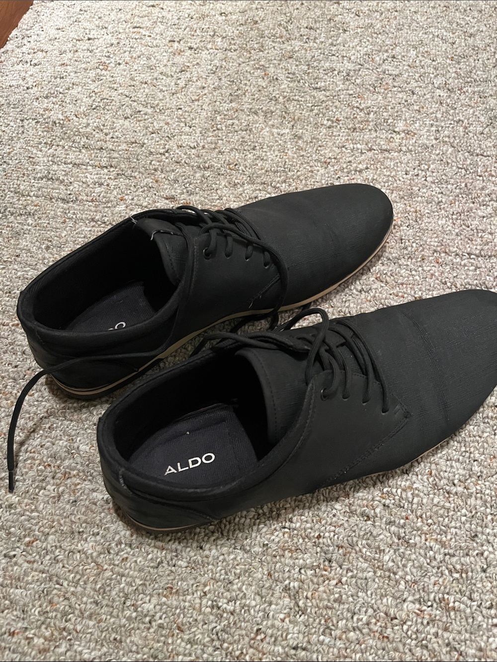 ALDO Black Men’s Lace-Up Oxford Dress Shoes, size 11